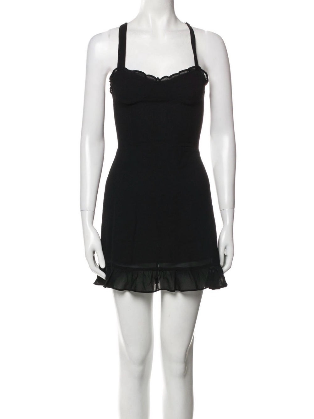 Reformation square neckline mini dress